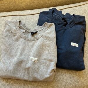 Patagonia Organic Cotton Navy and Gray women’s sweatshirts xl and medium